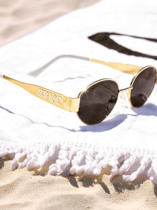 Gold Metal Bride Sunglasses